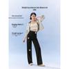 SIINSIIN Pantaloni Casual Dritti Pelle di Ghiaccio da Donna