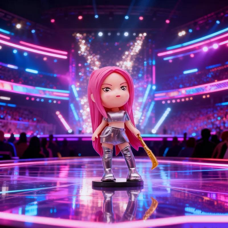 New Anime Kpop Demon Hunters Figure Toy Cartoon Rumi/Mira/Zoey Action Figure PVC Desktop Decoration Model Doll Toy Fans Gift