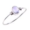Natural Rainbow Moonstone Gemstone Handmade 925 Solid Silver Ring Size 7 N5u69