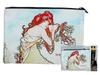Women's Cosmetic Bag Pencil Case Alfons Mucha Summer Carmani For a Gift
