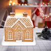 Handmade Gingerbread House Incense Burner Resin Crafts Christmas Cabin Incense Burner House Incense Cone Burner Home Decoration