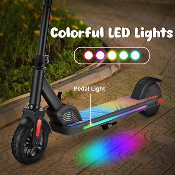 Trottinette Electrique Enfants Pliable-Moteur 150W-Batterie 2.6A-Autonomie 5-8km-Vitesse Max 16km/h,Noir