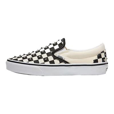 Klassischer Slip-On Mode Bequem Trendig Einfach Langlebig Low-Top Skateschuhe Unisex Sneaker Schwarz Weiß VN000D6YCJK