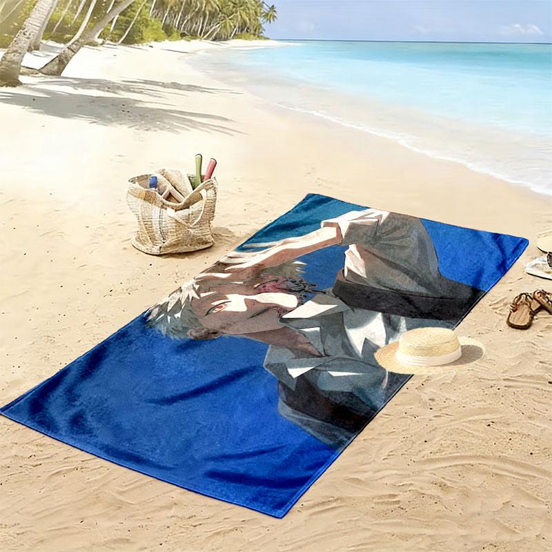 The Summer Hikaru Died Print Beach Towel, Large Soft Quick Dry Towel for Beach Camping Swimming