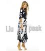 Black Rayon Butterfly Robe: Casual Beach Bikini Cover-Up Dress
