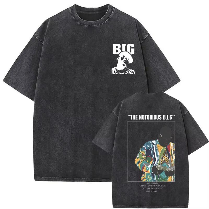 The Notorious Big Je To Všechno Byl Sen Grafické Vintage Vybledlé Tričko Hip Hop Rapper Biggie Smalls Trička Unisex Nadměrné Tričko