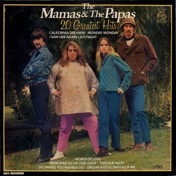 

LP Record MAMAS PAPAS 20 Greatest Hits MFP50493 Music For Pleas 1980 UK Rock Used
