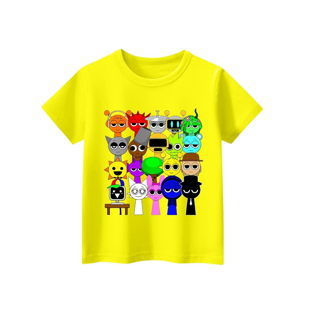 Kinder Kurzarm Tops Casual Print T Shirt Rundhals Pullover Bluse