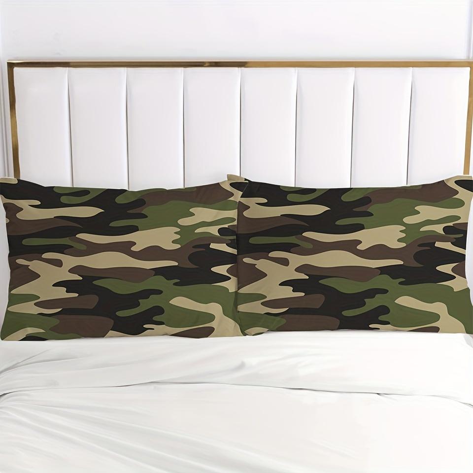 3pcs Bedding Set Green Stripes Comforter Sets Queen Twin Bedding Set With Comforter Military Style For Teen Boys Room Decor