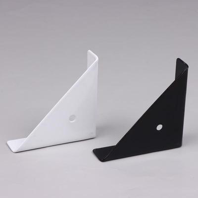 4Pcs Right Triangle Corner Supports White Black Wooden Furniture Corner Connector Fasteners Suitable For Beds Cabinets
