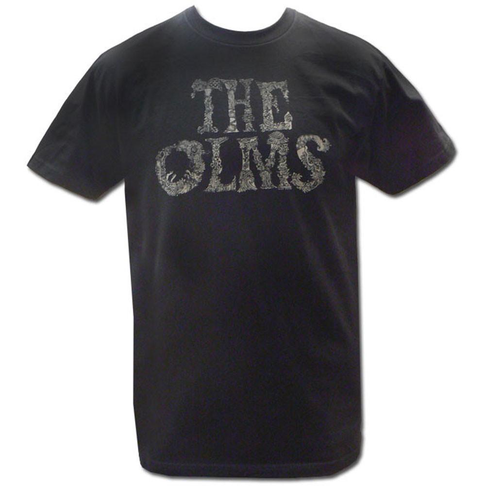 Men s Olms Drawn Logo Slim Fit T-shirt Small Black 3XL