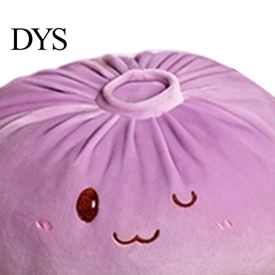 Dekorative Bettwäsche-Accessoires Niedriges Knödel-Plüschkissen, Lustiges Brötchen-Stofftier-Spielzeug, Weiches PP-Baumwoll-Kuscheltier für Kinder Gefülltes Essenskissen Zimmer