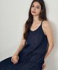 Laneonkyulleoseu Drape Shirring Slip Dress_Navy