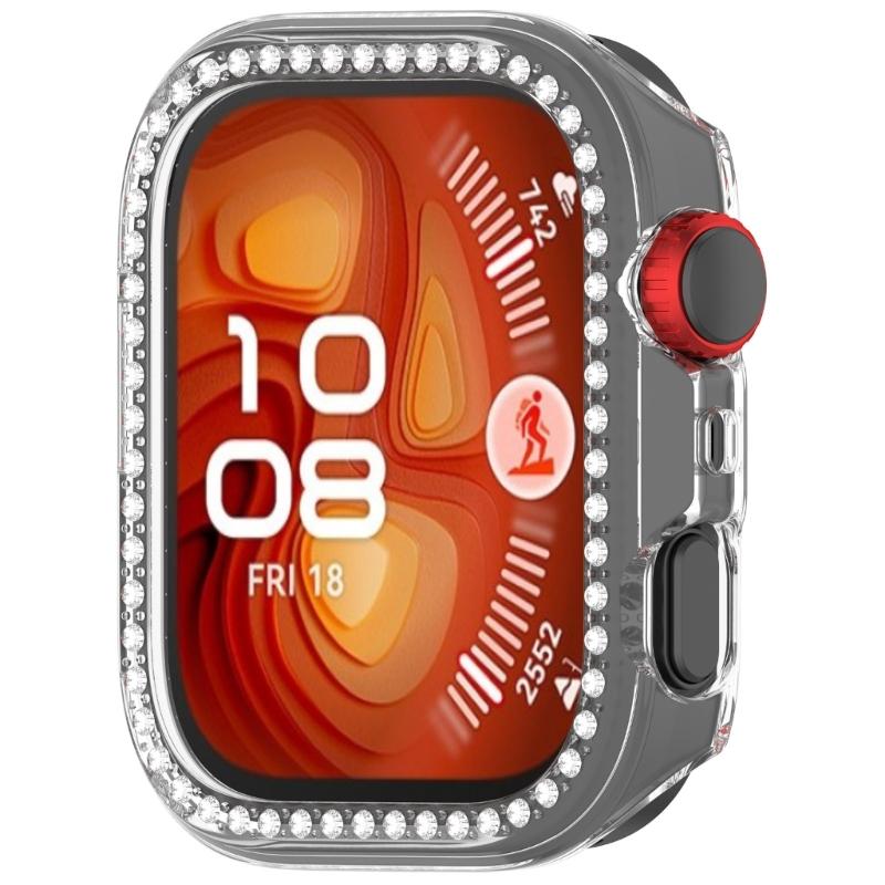 Uhr Hohlgehäuse Schutzhülle Rahmen Stoßfängerabdeckung für Watch Fit 4 Kratzfeste Lünettenringe Abdeckung Gehäuse