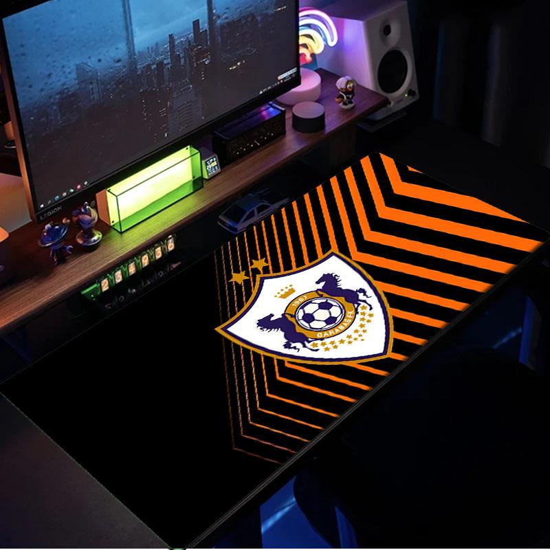 Dynamic Qarabag Crest Design Mouse Pad, Rubber Base, Mouse Pad for Gamers and Office Use, Gaming Desk , Easy To Clean Mat Christmas fan gifts