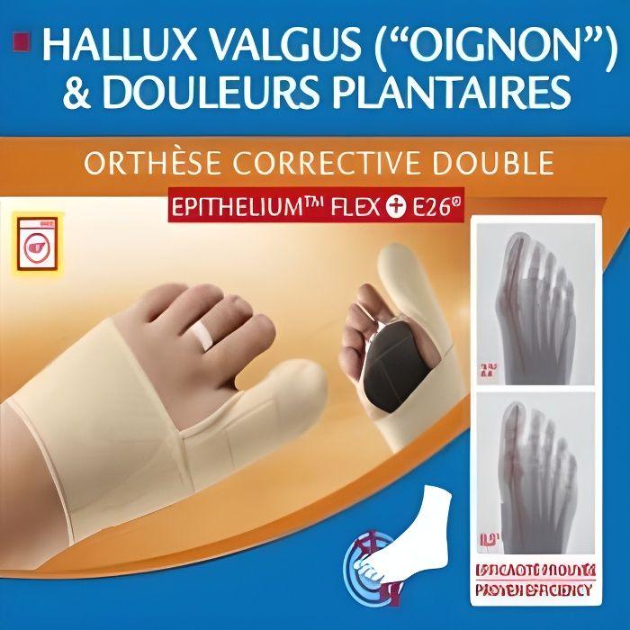 Epitact Hallux Valgus et Douleurs Plantaires Orthèse Corrective Double Pied Droit T.L