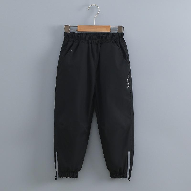 Boys Big Kids Loose Outdoor Windproof Solid Softshell Long Pants