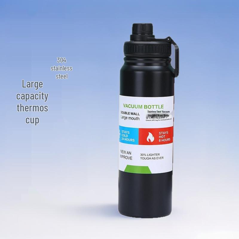 Large Capacity 304 Stainless Steel Sports Thermos Mug with Gift Box