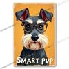 Vintage Cute Dog Themed Metal Tin Sign Retro Funny Puppy Wall Art Decor for Home Pet Shop Man Cave Rustic Iron Painting Plaque
