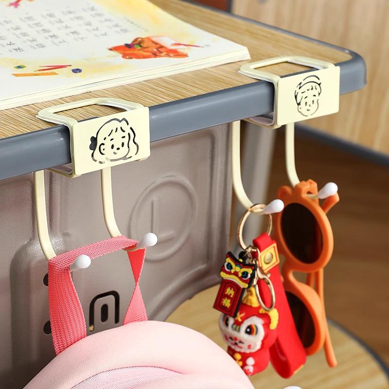 Classroom Desk Backpack Hook: Multifunctional Storage for Hanging Bags on Table Edge