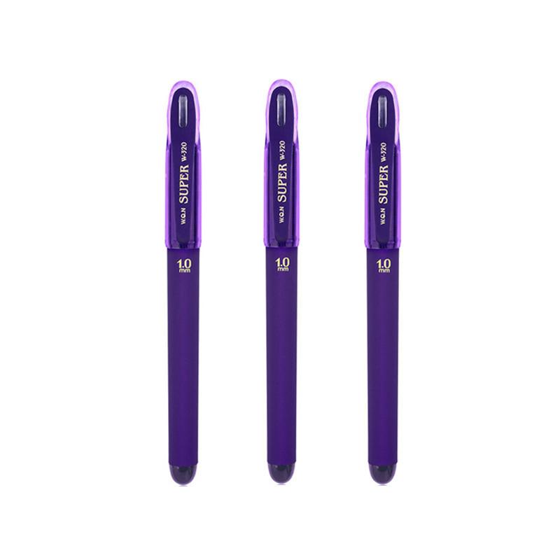 

3 шт. гелевые ручки с фиолетовыми чернилами, 1,0 мм, для письма, большой емкости, стержень, офисные принадлежности Back To Soschool purple ink