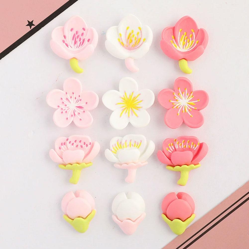 12PCS DIY Refrigerator Magnet Peach BlossomCherry Magnets Nordic Personalized Home Decor Whiteboard Po Message Board Home