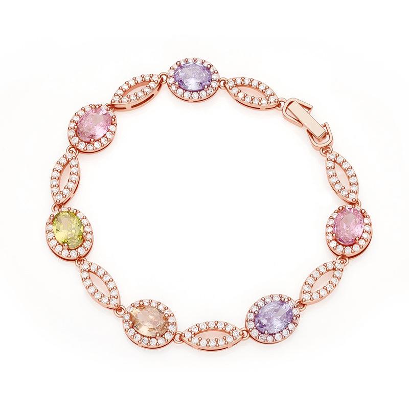 2026 Zircon Bracelet, Simple Flash Diamond Fashion Trend Women s Jewelry Accessories Bracelet 18CM