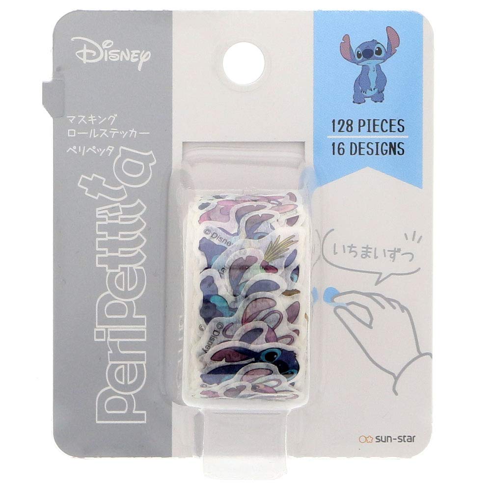 Sunstar Stationery Disney Roll Sticker Peripetta Stitch S4834305