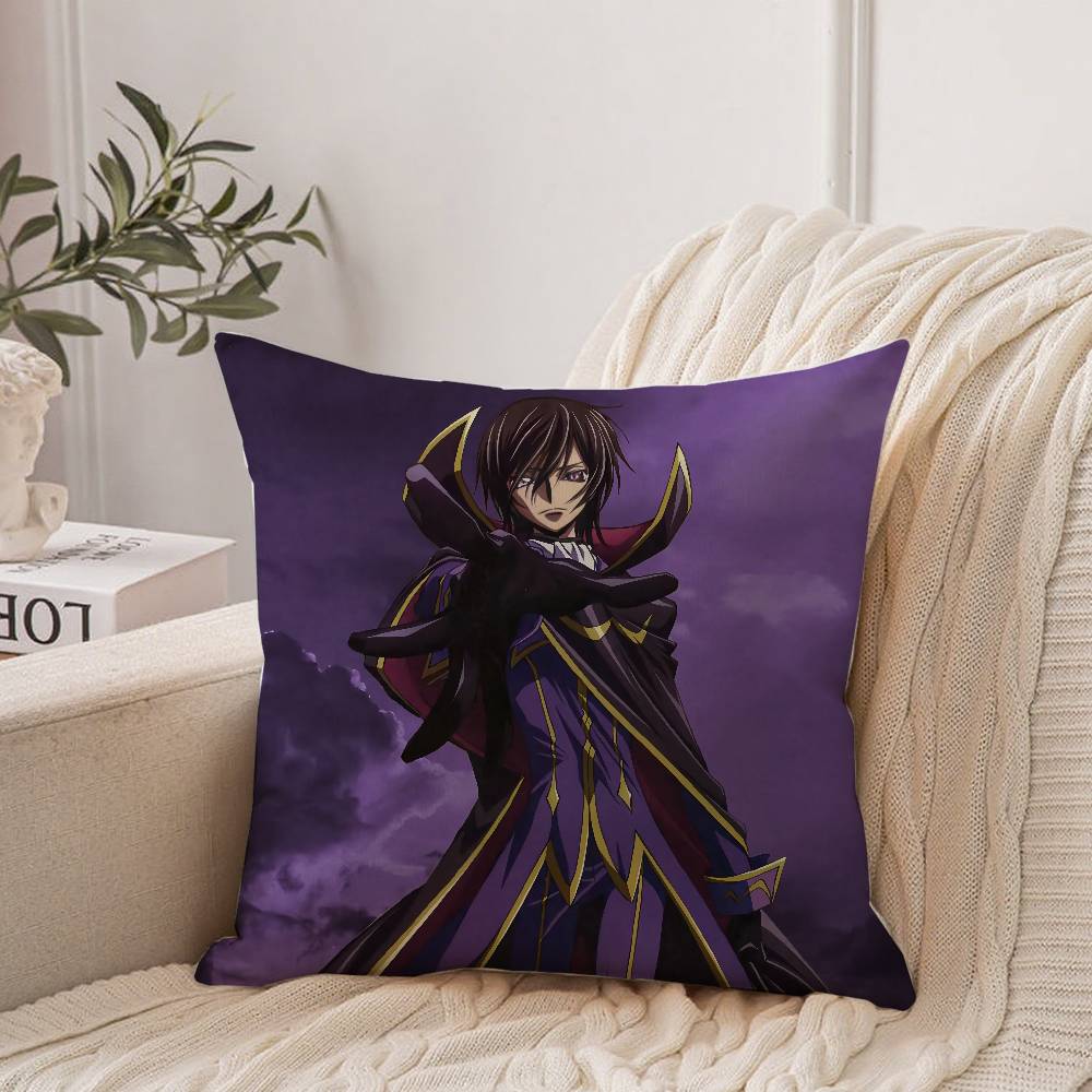 CODE GEASS Lelouch Of The Rebellion Pillow Case Home Decor Throw For Sofa Bed Car Room Decor Gift Idea