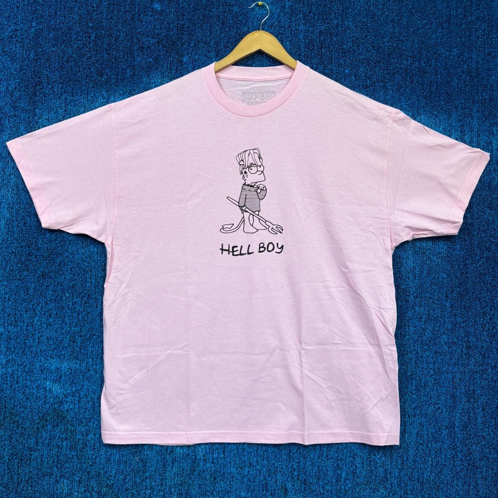 Superr Radical x Lil Peep Hell Boy Bart Simpson Rap Tee XXL Unisex T-Shirt XXXL