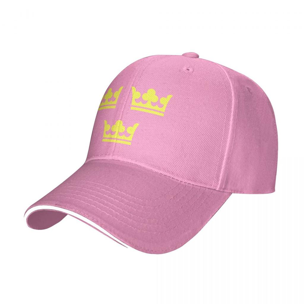 Tre kronor, Sveriges vapen, gult tryck (Sveriges Tre Kronor)Keps Baseball Keps golf Man hatt Dam