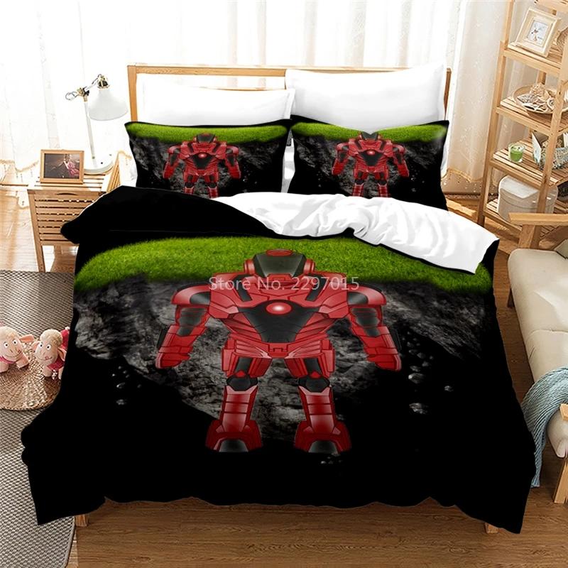 3D Cartoon Games Pattern Duvet Cover with Pillowcase Children Bedding Set Single Double Twin Full Queen King for Bedroom Decor