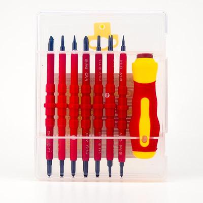 Isolierter magnetischer Kreuzschraubendrehersatz für Elektriker