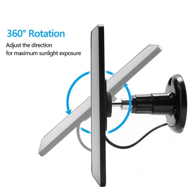 3.3W Solar Panel for Arlo Pro 4/Ultra 2/Pro 3/Ultra/Pro5S Surveillance Security Camera Solar Charging Panel