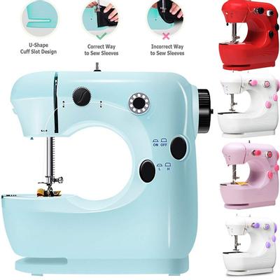 Mini Beginner Sewing Machine 2 Speed Embroidery Stitch Heavy Duty Quilting Easy To Use Portable Sewing Machine For Crafting And Home Projects