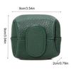 Soft Lychee Pattern Coin Purse Multifunctional Solid Color Short Small Wallet Square Snap Button Mini Cowhide Wallet Travel