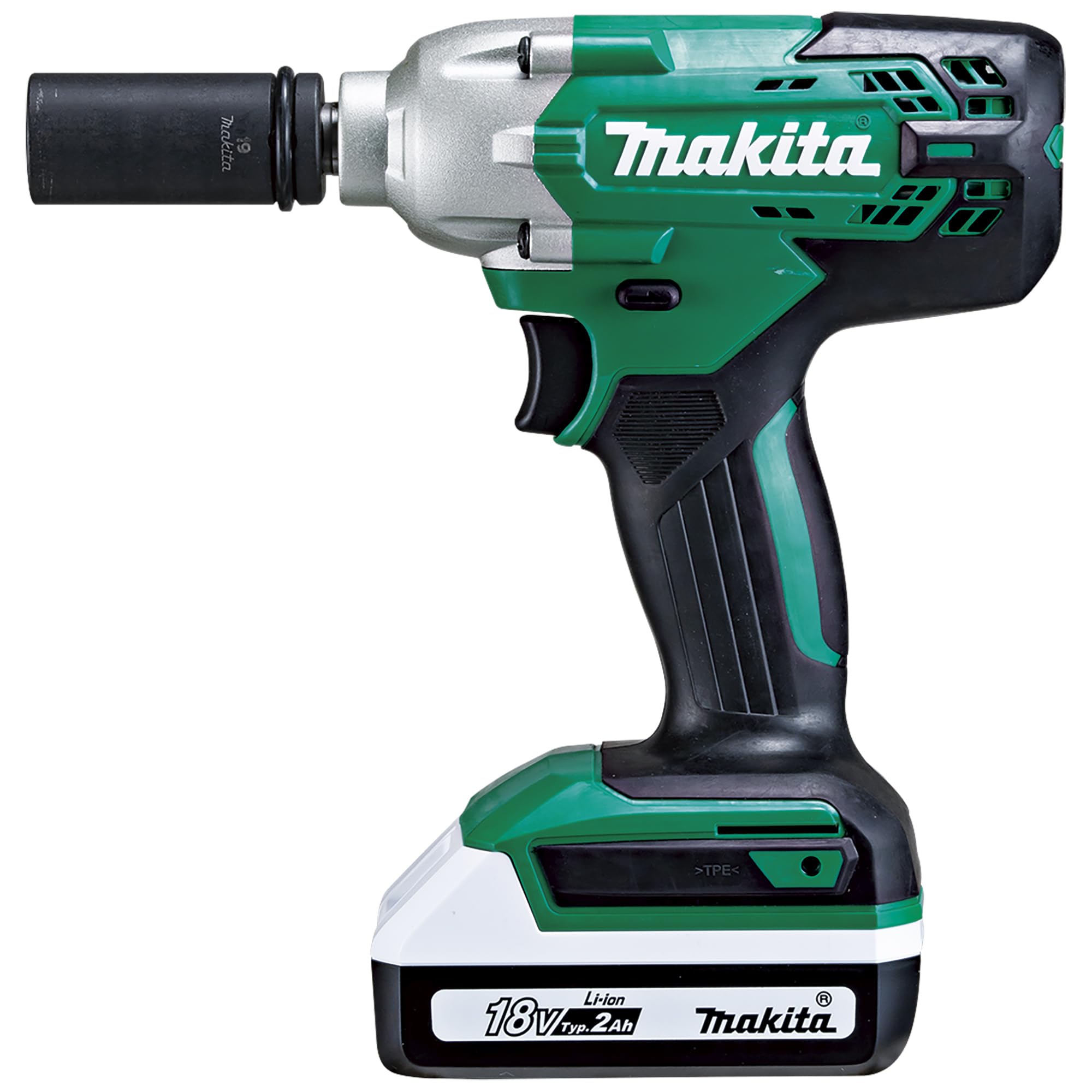 

Makita MTW001DSA Rechargeable Impact 18V with and Case Wrench, 2Ah, Battery, Charger,