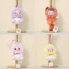 Cute Raccoon Plush Hanging Toy With Movable Eyes For Bag Decor And Collectors
