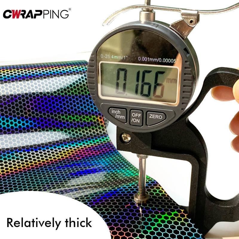 CarHeadlights Taillight  Laser Honeycomb Lamp Vinyl Wrap Fog Light Taillight Stickers Automobile Headlight Tint Waterproof Films