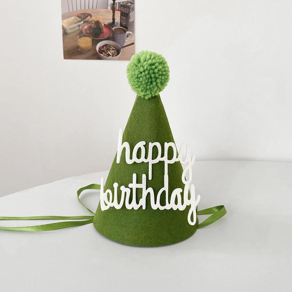Pom-Pom Birthday Party Hat Headband for Kids - Festival Decoration & Photo Prop