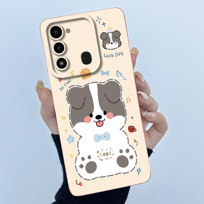 For Tecno Spark 8C Phone Case KG5k KG5j Cute Panda Girls Cats Liquid Silicone Back Cover For Tecno Spark Go 2022 Spark8C Funda