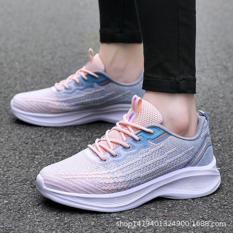 Women's shoes new soft-soled lightweight sports shoes women's mesh breathable thick-soled casual running shoes