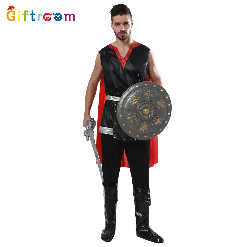 Adult Premium Quality Mens Roman Warrior Costume For Halloween Cosplay And Stage Shows