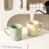 Simple Solid Color Ceramic Mug Household Large Capacity Juice Milk Cup Afternoon Tea with Handle Coffee Cups Tableware