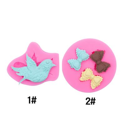 Vogel Elster Schleife Fondant Kuchen Dekoration Silikonform DIY Schokolade Eis Gitter Backen