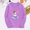 Kinder Meisjes Shirt Schattig Longsleeve T-shirt Vrije Tijd Cartoon Ronde Hals Shirt Tops