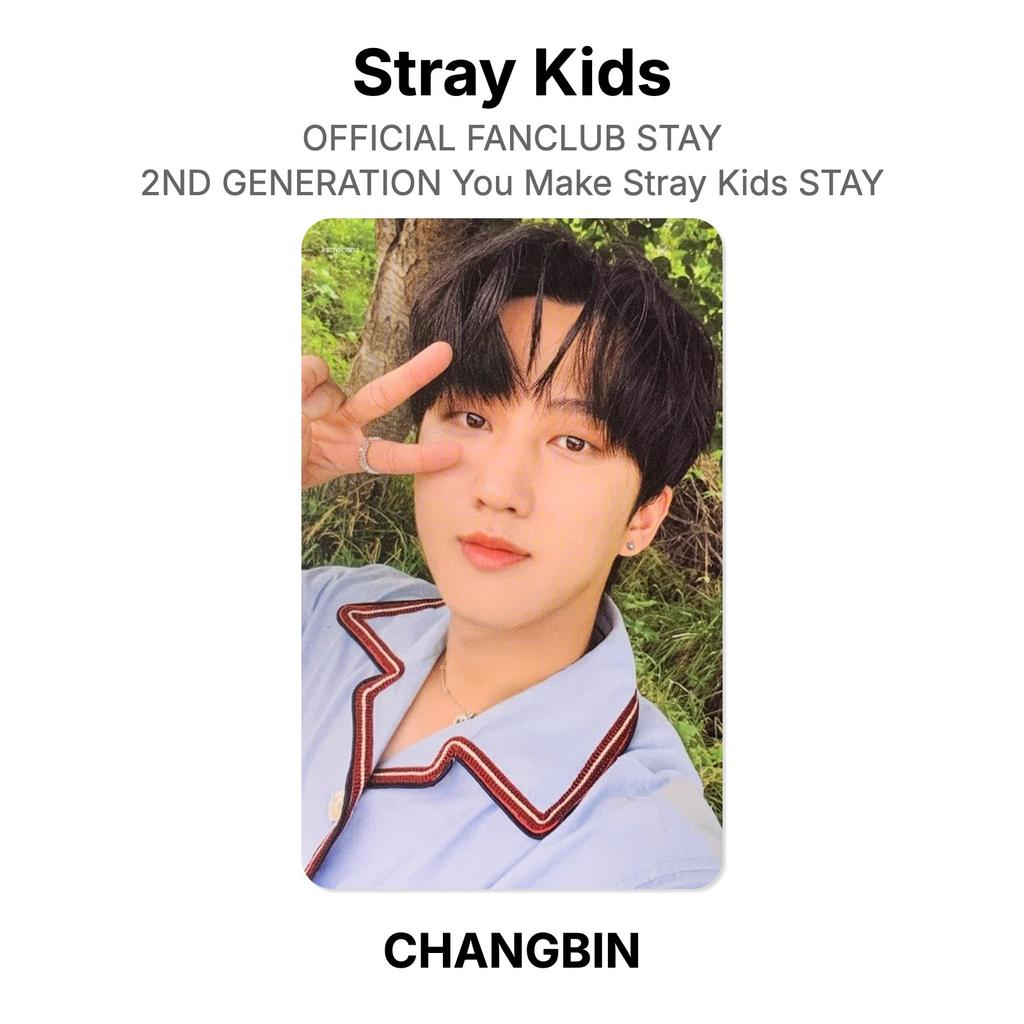 Stray Kids OFFICIAL FANCLUB STAY 2ND GENERATION You Make Stray Kids STAY Official Photocard