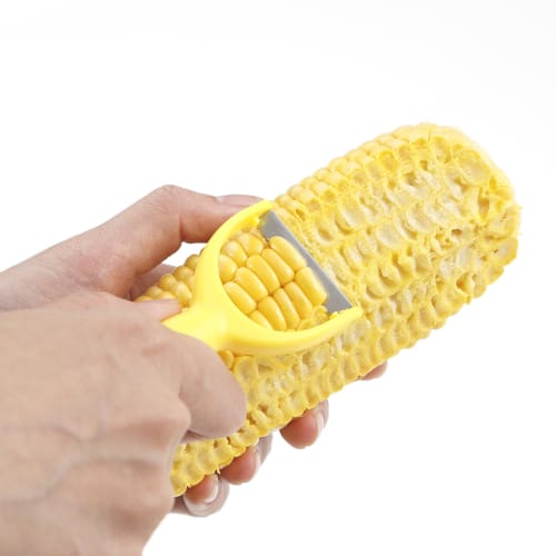 Kai Corporation KAI Corn Peeler with Serrated Blade, Dishwasher Safe, Yellow, DH8181