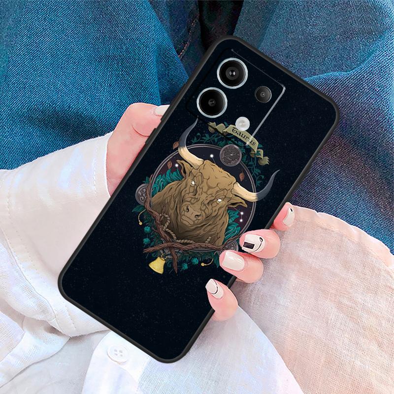 Taurus Bull Cover For Xiaomi Redmi Note 14 13 11 9 10 12 Pro 9S 10S 11S 12S Redmi 14C 10C 12C 13C Case