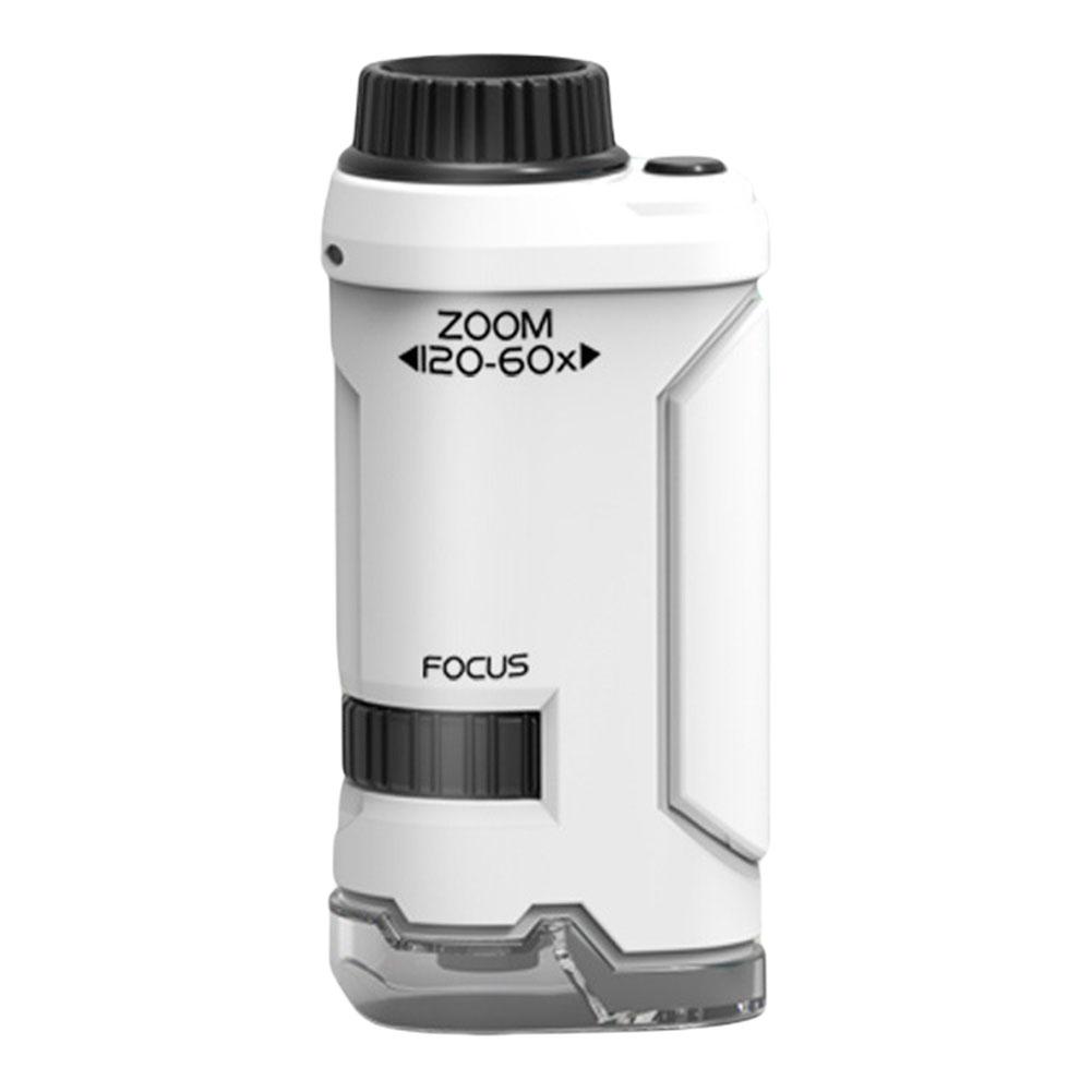 60x-120x Tragbares Mikroskop mit LED-Licht Taschenkamera Mikroskop Kleiner Wissenschaftler Mikroskop für Schüler Wissenschaftslabor